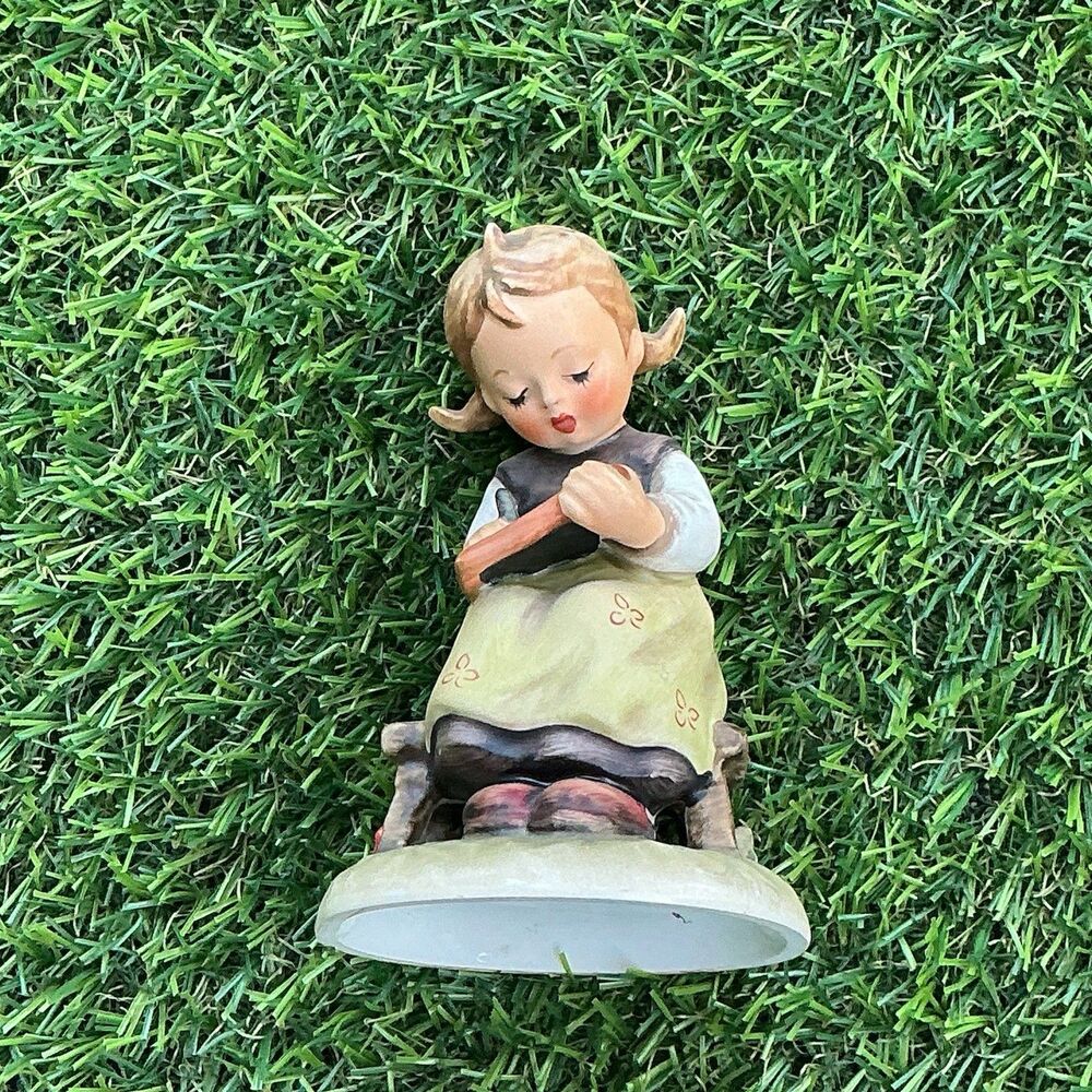 Vintage Hummel Goebel Busy Student #367 Girl Chalkboard Figurine West Germany